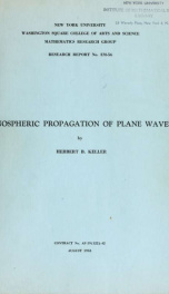 Ionospheric propagation of plane waves_cover