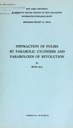 Diffraction of pulses by parabolic cylinders and paraboloids of revolution_cover