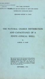 The natural charge distribution and capacitance of a finite conical shell_cover
