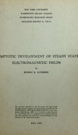 Asymptotic development of steady state electromagnetic fields_cover