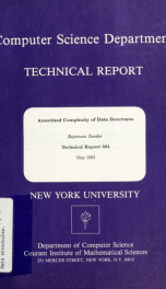 Amortized complexity of data structures_cover