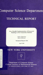 On a parallel implementation of geometric hashing on the connection machine_cover