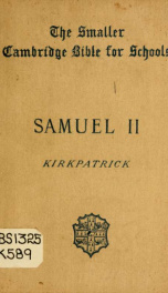 The second book of Samuel : with maps, notes and introduction_cover