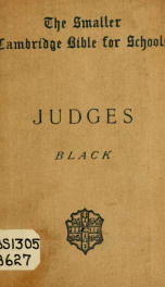 The Book of Judges : with map, introduction and notes_cover