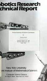 On the existence of generic coordinates_cover