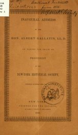 Inaugural address of the Hon. Albert Gallatin_cover