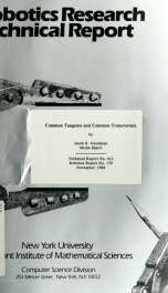 Common tangents and common transversals_cover