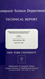 Mapping nested loop algorithms into multi-dimensional systolic arrays_cover