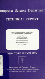 The efficient termination of Ada tasks in a multiprocessor environment_cover