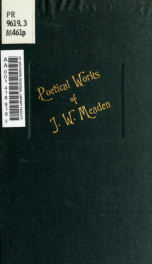 The poetical works of J.W. Meaden_cover