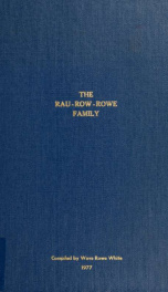 The Rau-Row-Rowe family_cover