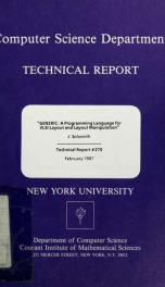 GENERIC: a programming language for VLSI layout and layout manipulation_cover