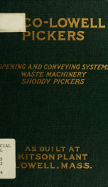 Textile machinery with special reference to pickers_cover