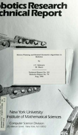 Motion planning and related geometric algorithms in robotics_cover