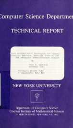 Fast probabilistic techniques for dynamic parallel addition, parallel counting and the processor identification problem_cover