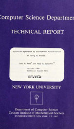 Byzantine agreement by distributed randomization in 0(log n) rounds_cover