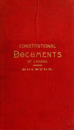 Documents illustrative of the Canadian Constitution_cover