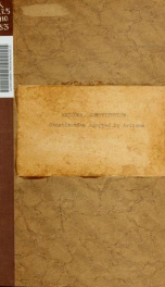 Constitution adopted by Arizona. Letter from the Secretary of the Interior, transmitting copy of the Constitution adopted by the Constitutional Convention of Arizona_cover