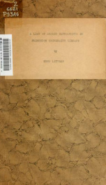 A list of Arabic manuscripts in Princeton university library_cover
