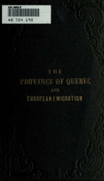 The Province of Quebec and European emigration_cover