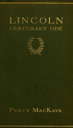 Ode on the centenary of Abraham Lincoln_cover