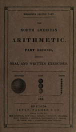 The North American arithmetic : part second, uniting oral and written exercises in corresponding chapters_cover