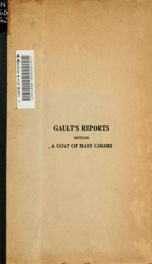 Joseph Gault's fifth edition of his Reports : entitled A coat of many colors_cover