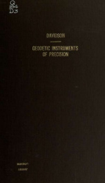 Geodetic instruments of precision at the Paris Exposition and in European workshops_cover