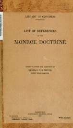 List of references on the Monroe doctrine_cover