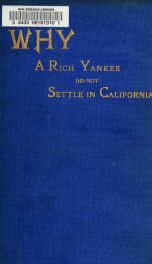 Why a rich Yankee did not settle in California_cover