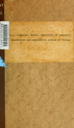 Electrical and mechanical system of voting. Hearing before the Committee on Accounts, House of Representatives, Sixty-fourth Congress, first session, on H. res. 223, a resolution authorizing the purchase and installation of an electrical and mechanical sy_cover