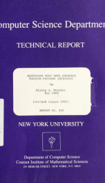 Assessing test data adequacy through program inference. May 1980, revised Aug. 1981_cover
