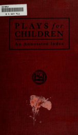 Plays for children, an annotated index_cover