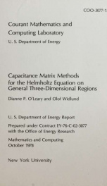 Capacitance matrix methods for the Helmholtz equation on general three-dimensional regions_cover