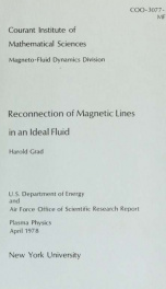 Reconnection of magnetic lines in an ideal fluid_cover