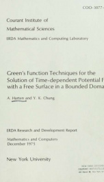 Green's function techniques for the solution of time-dependant potential flows with a free surface in a bounded domain_cover