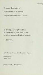 RF energy absorption due to the continuous spectrum of ideal magnetohydrodynamics_cover