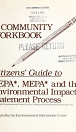 A Citizen's guide to NEPA, MEPA and the environmental impact statement process 1979_cover
