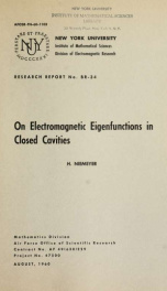 On electromagnetic eigenfunctions in closed cavities_cover