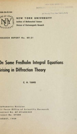On some Fredholm integral equations arising in diffraction theory_cover