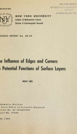 The influence of edges and corners on potential functions of surface layers_cover