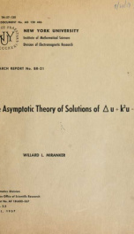 The asymptotic theory of solutions of [delta]u+k^2u=0_cover