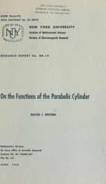 On the functions of the parabolic cylinder_cover