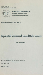 Exponential solutions of second-order systems_cover