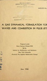 A gas dynamical formulation for waves and combustion in pulse-jets_cover