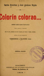 Colorín colorao : cuento cómico-lírico-fantastico para chicos y grandes en un acto, dividido en cinco cuadros, en prosa y verso_cover