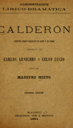 Calderón : juguete cómico-lírico en un acto y en prosa_cover
