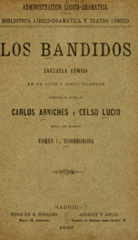 Los bandidos : zarzuela cómica en un acto y cinco cuadros_cover