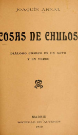 Cosas de chulos : diálogo en verso_cover