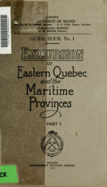 Excursion in Eastern Quebec and the Maritime Provinces : excursion A1 1_cover